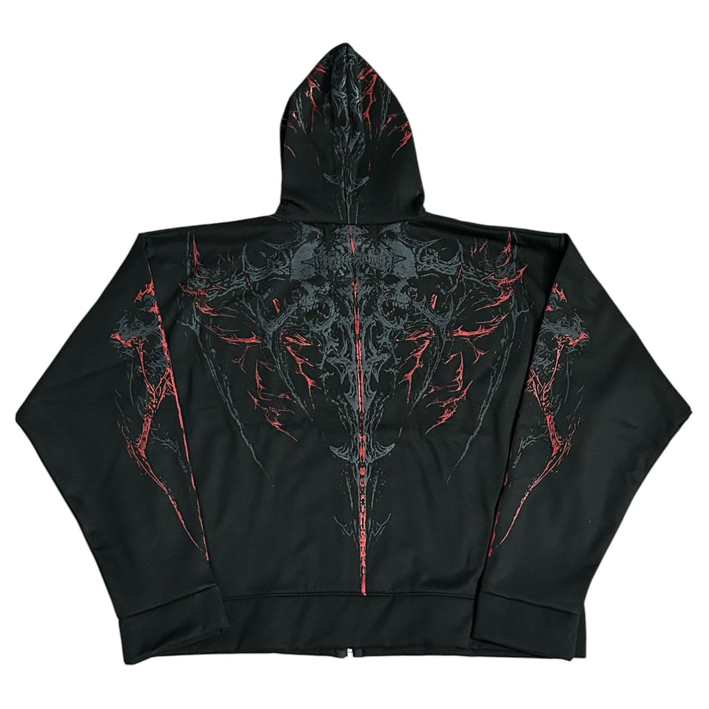 HOODIE TWO SKULLS BREATHEDIVINITY